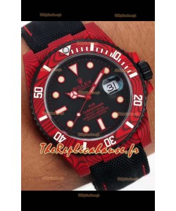 Réplique Suisse de la montre Rolex Submariner DiW Carbon Fiber Edition - Réplique Miroir 1:1
