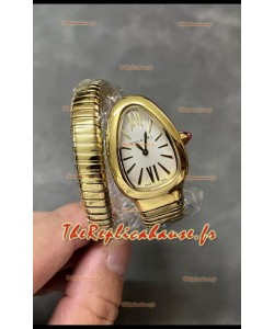 Bvlgari Serpenti Edition Montre à boîtier en or jaune qualité miroir 1:1