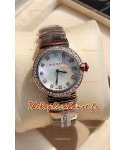 Montre Bvlgari LVCEA Edition en acier or rose bicolore - Réplique 1:1