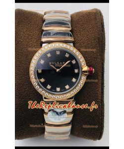 Montre Bvlgari LVCEA Edition en acier rose bicolore - Réplique Miroir 1:1