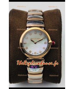 Bvlgari LVCEA Edition Montre en acier rose bicolore - Réplique miroir 1:1
