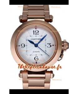 Pasha De Cartier Montre réplique 1:1 automatique en or rose 35 mm