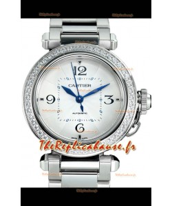 Pasha De Cartier Montre réplique 1:1 automatique suisse 35MM en acier inoxydable 