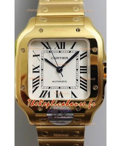 Montre réplique 1:1 de Cartier - 36MM or jaune Mouvement suisse 