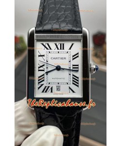 Cartier Tank Solo Montre suisse automatique en acier inoxydable 31 mm de large - édition Superlone