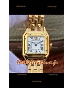 Cartier PANTHERE Edition 1:1 Montre Suisse Miroir Or Jaune Cadran Blanc