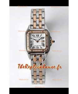 PANTHERE de Cartier Edition 22mm Miroir 1:1 Montre suisse or rose Boîtier bicolore