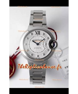 Ballon De Cartier Swiss Automatique Qualité Miroir 1:1 33MM en Boîtier Acier
