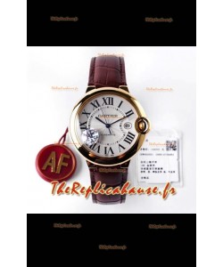 Ballon De Cartier Automatique Suisse 1:1 Qualité Miroir 42MM en Or Jaune 