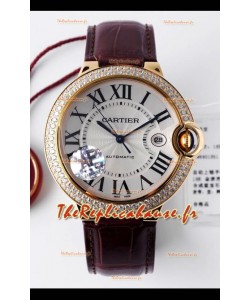 Ballon De Cartier Automatique Suisse 1:1 Qualité Miroir 42MM en Or Jaune 