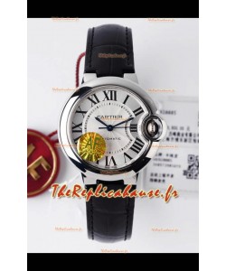 Ballon De Cartier Swiss Automatic Réplique Miroir 1:1 33MM en Cadran Blanc 