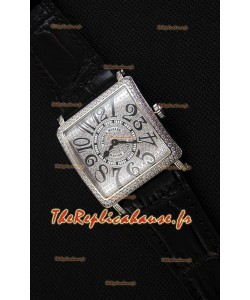 Montre Franck Muller Master of Square Ladies Montre dame en quartz réplique dans un boîtier en acier