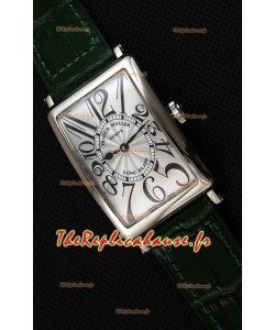 Montre Franck Muller Long Island Montre femme avec mouvement suisse à quartz Bracelet vert Réplique 