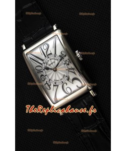 Montre Franck Muller Long Island Montre femme avec mouvement suisse à quartz Bracelet noir Réplique 