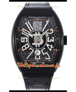 Franck Muller Vanguard Encrypto BTC V45 PVD Boîtier Réplique Montre Suisse