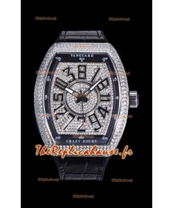 Montre Franck Muller Vanguard Crazy Hours Edition Réplique Suisse - Chiffres noirs