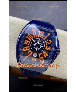 Franck Muller Vanguard Yachting Céramique Bleue Montre Réplique miroir 1:1 Suisse
