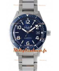 Glashütte SeaQ Divers Edition Montre réplique suisse 1:1 Superclone Cadran bleu 