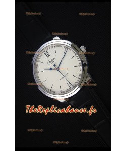 Glashuette Senator Excellence, Cadran Crème-Boîtier en Acier, Montre Réplique Suisse 