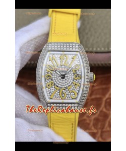 Montre Franck Muller Vanguard Ladies 1:1 Réplique Suisse 32mm Large Boîtier Acier