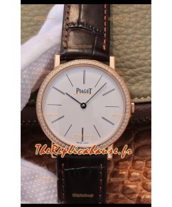 Montre Piaget Altiplano G0A31114 1:1 Réplique Suisse en or rose, cadran blanc 