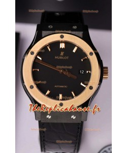 Hublot Classic Fusion Boîtier Céramique Lunette Or Rose Montre Superclone 42MM 
