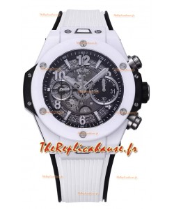 Hublot Big Bang Unico Boîtier en céramique blanche Montre réplique 1:1 Suisse
