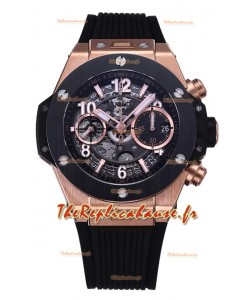Hublot Big Bang Unico Boîtier Or Rose Edition miroir 1:1 Montre Réplique Suisse 