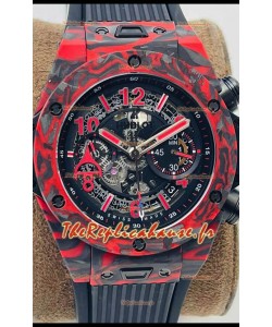 Hublot Big Bang Unico Red Carbon Las Vegas Boutique Edition Montre Suisse Réplique 
