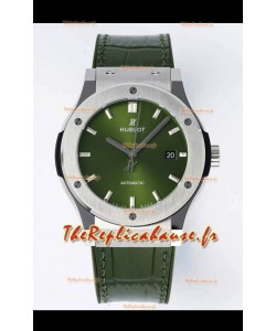 Hublot Classic Fusion Acier Cadran Vert 42MM Montre réplique 1:1 Qualité miroir