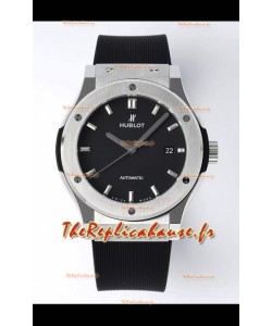 Hublot Classic Fusion Acier Cadran noir 42MM Montre réplique 1:1 Qualité miroir