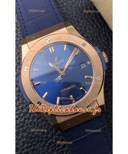 Hublot Classic Fusion Réplique Suisse Miroir 1:1 en acier 904L Cadran bleu 42MM