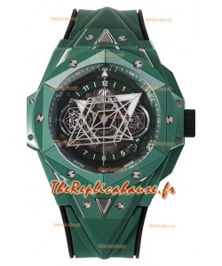 Hublot Big Bang UNICO Sang Bleu II Céramique Verte Montre réplique Suisse Miroir 1:1 