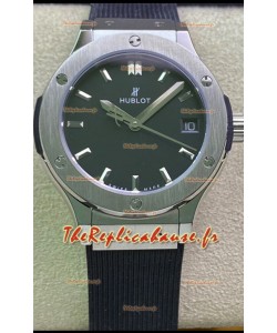 Hublot Classic Fusion en acier inoxydable 33MM Cadran noir Mouvement suisse à quartz Montre de qualité miroir 1:1