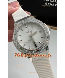Hublot Classic Fusion en acier inoxydable 33MM Cadran blanc Mouvement suisse à quartz Montre de qualité miroir 1:1