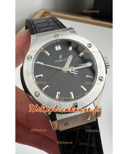 Hublot Classic Fusion en acier inoxydable 33MM Cadran noir Mouvement suisse à quartz Montre de qualité miroir 1:1