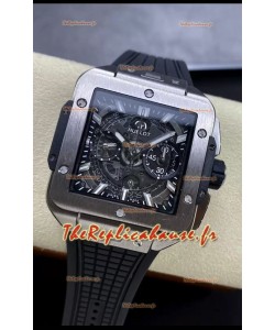 Hublot Square Bang Unico Titanium Chronograph Montre Réplique qualité miroir 1:1