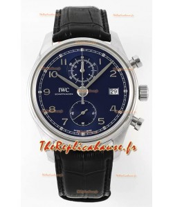 IWC Portugieser Chronograph Classic IW390303 Montre Suisse Réplique Cadran Bleu
