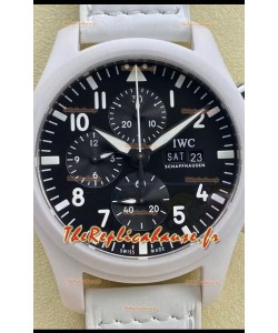 IWC Pilot's Chronograph Top Gun Céramique IW389105 Réplique miroir 1:1 cadran noir