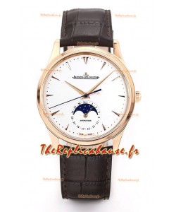 Jaeger LeCoultre Master Montre réplique ultra fine lune or rose miroir 1:1