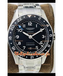 Longines Spirit ZULU Time 1:1 Miroir Suisse - Boîtier acier 904L - Mouvement automatique suisse L844.4