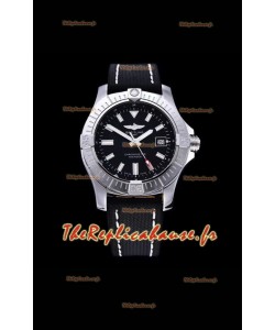 Breitling Avenger 43 Automatique Cadran Noir Cuir Réplique Suisse Miroir 1:1 