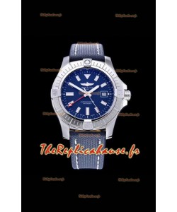 Breitling Avenger 43 Automatic Blue Dial Bracelet Militaire 1:1 Miroir Réplique Suisse 
