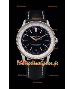 Breitling Navitimer 1 Automatique Réplique Suisse Cadran Noir - Bracelet Cuir