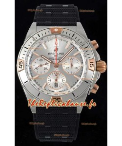 Breitling Chronomat B01 42 Edition Suisse 904L Acier Cadran Argenté Réplique Montre Miroir 1:1