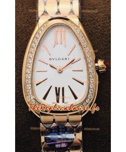 Bvlgari Serpenti Seduttori Edition Montre en Or Rose - Réplique Miroir 1:1