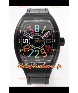 Franck Muller Vanguard Crazy Color Hours en boîtier DLC Réplique Suisse 