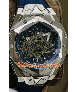 Hublot Big Bang UNICO Sang Bleu II Acier Inox 1:1 Qualité Miroir Réplique Suisse 