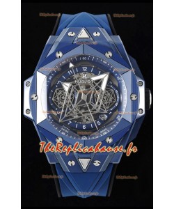 Hublot Big Bang UNICO Sang Bleu II Céramique Bleue Qualité Miroir 1:1 Réplique Suisse 