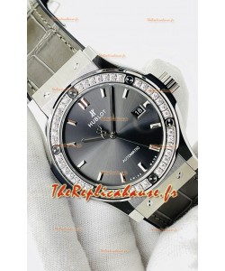 Hublot Classic Fusion Acier Inoxydable Cadran Gris Réplique Montre Suisse 1:1 Qualité Miroir 